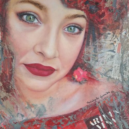 Lucía Óleo y otras técnicas sobre lienzo 50x70cm