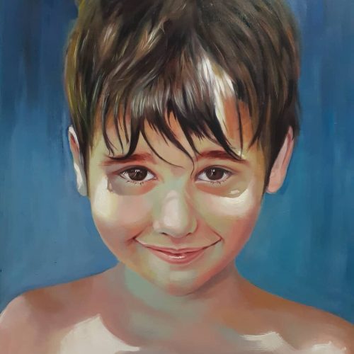Miguel. Óleo sobre tabla 50x70cm